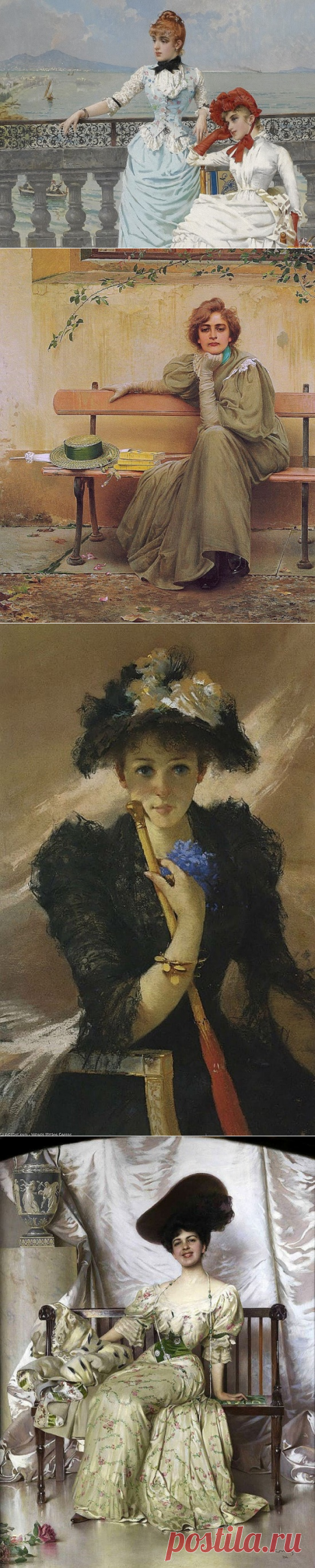 Художник Витторио Маттео Коркос (Vittorio Matteo Corcos), Картины