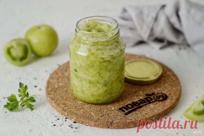 Хреновина из зеленых помидоров Готовим хреновину из зеленых помидоров. Получается очень вкусный соус зеленого цвета. Острый, ароматный и яркий. Берите на заметку рецепт!