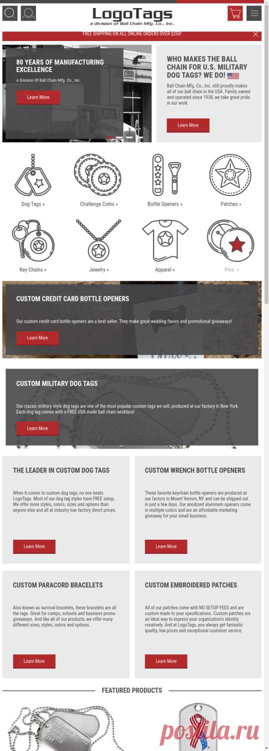 Custom Dog Tags | Challenge Coins | Promo Products LogoTags is the best source for custom dog tags, military dog tags, challenge coins, and other custom promotional products. All at low wholesale prices.