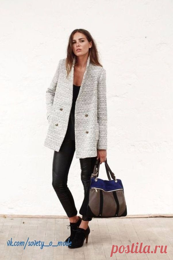 Образы с серым пальто