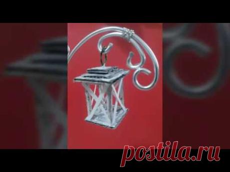 Миниатюрный фонарик из спичек и картона.