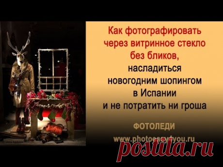 Как фотографировать через витринное стекло без бликов | ФОТОЛЕДИ
