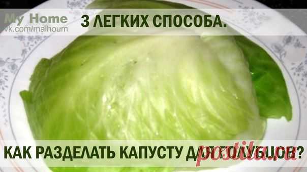 Как разделать капусту для голубцов? 3 способа - Простые рецепты Овкусе.ру