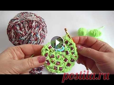 Супер быстрый коврик крючком из остатков пряжи / Мастер класс / HOW TO CROCHET BEAUTIFUL CARPET Коврик крючком из остатков пряжи добавит в атмосферу вашего дома уюта и тепла! Особенный шарм коврику придает вплетенный шнур, связанный своими руками...