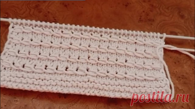 Узоры спицами с вертикальными и горизонтальными ажурными дорожками. – смотреть плейлист, все 10 видео подборки от 