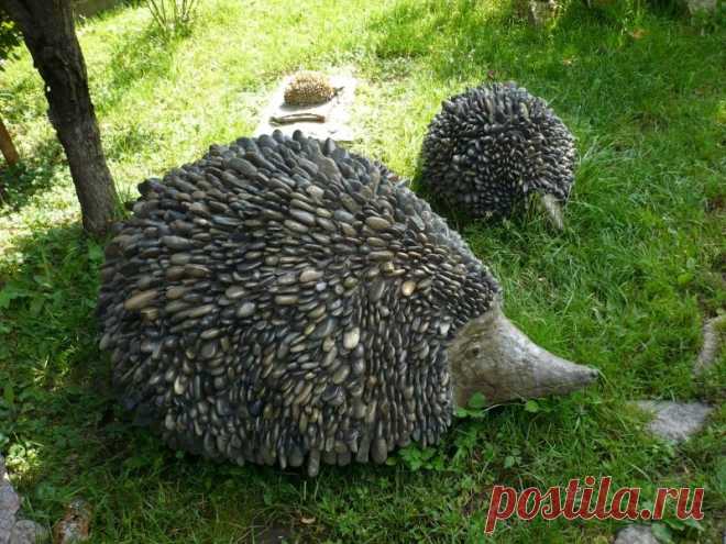 Чудесные украшения из гальки: невозможно отвести глаз! Целых 11 идей.