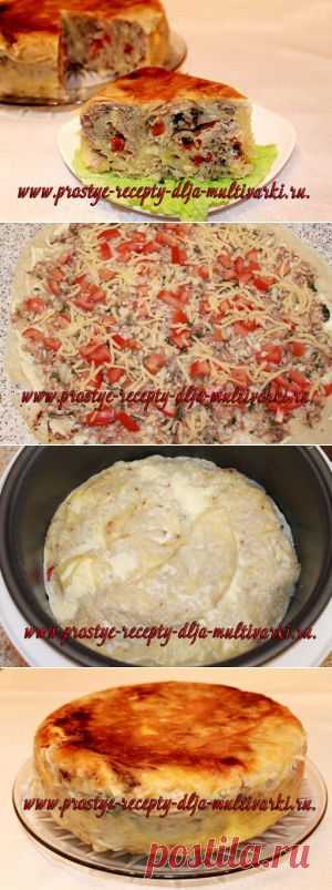 ПИРОГ ИЗ ЛАВАША  С КАПУСТОЙ И ФАРШЕМ