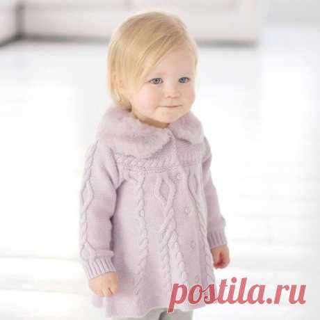 Пальто для девочки спицами. - 26 Августа 2014 - Рукоделие своими руками - &quot;Магия Творчества&quot;-информационный портал.
