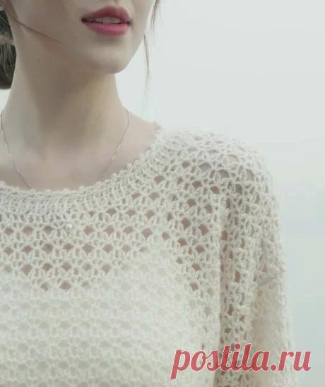 14 пуловеров крючком со схемами, которые согреют, украсят, вдохновят | Вязание крючком | Дзен