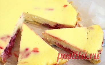 Творожный заливной пирог с ягодой - Dynastyofchefs.ru