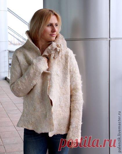 Валяный жакет в стиле бохо "Кружево" - жакет,валяная одежда,женская одежда