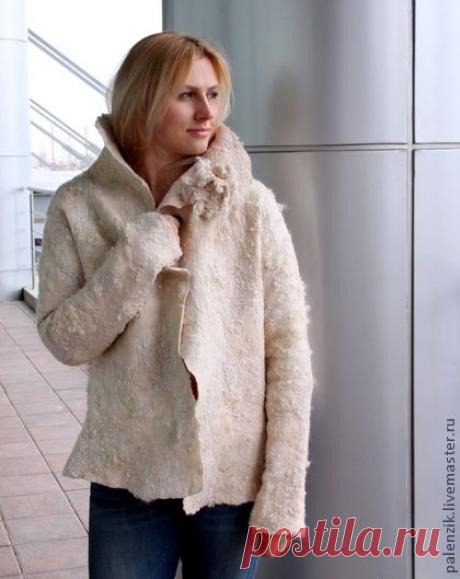 Валяный жакет в стиле бохо &quot;Кружево&quot; - жакет,валяная одежда,женская одежда