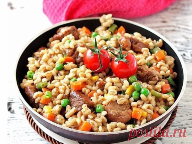 Перловка с мясом и овощами: Соседка дала рецепт в обмен на мой секретный рецепт блинчиков