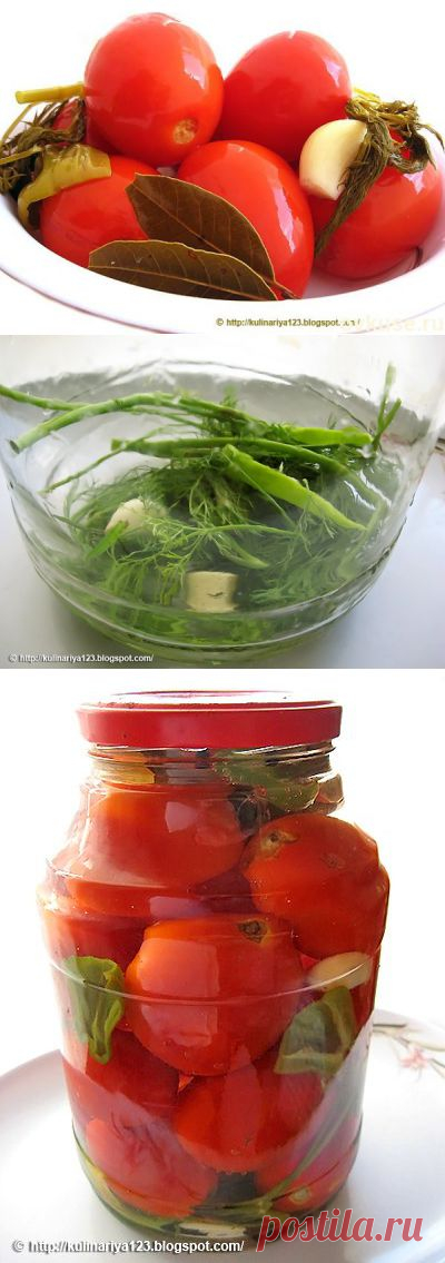 МАРИНОВАННЫЕ ПОМИДОРЫ - Простые рецепты Овкусе.ру