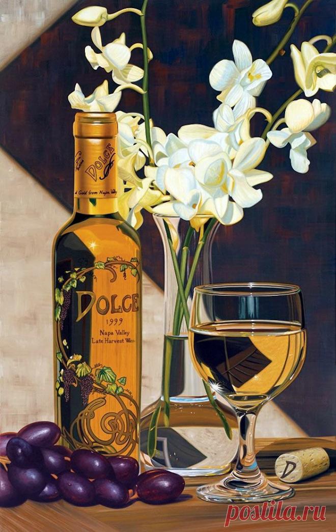 Художник Scott Jacobs|Натюрморты с вином благородным