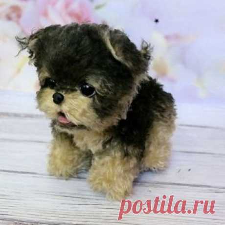 Йоркширский терьер - почти настоящий!
Автор выкройки - Дарья Ширяева

#кукольная_мастерская_выкройки