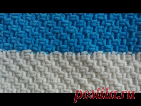 Простой и эффектный узор для пледа.Двухсторонний.