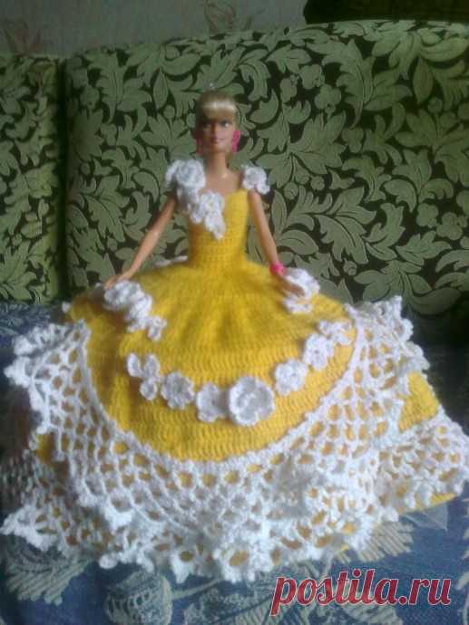 Платья вязаные для кукол Барби из категории Мои работы – Вязаные идеи, идеи для вязания