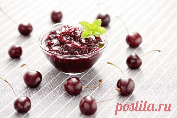 Вишневое варенье со стевией — Сад Заготовка