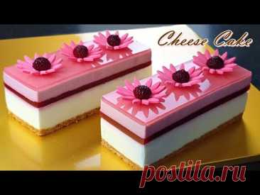 No-Bake / Рецепт без яиц / Как приготовить малиновый чизкейк / Без духовки