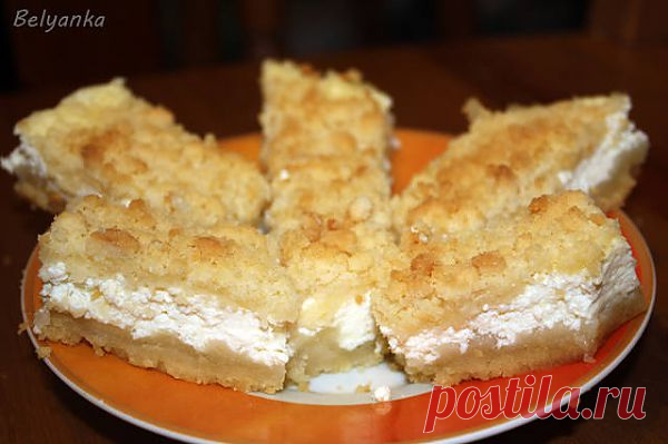 Вкусные и простые рецепты: Творожный пирог "Крошка"