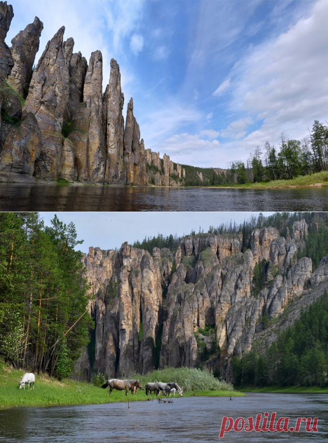 Национальный парк Ленские столбы, Россия (30 фото)