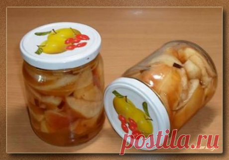 Яблоки в карамельном сиропе