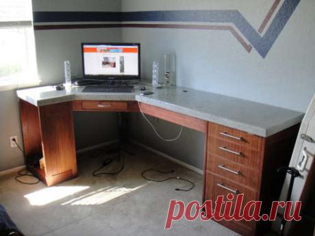 Необычная столешница из бетона | Наши дома