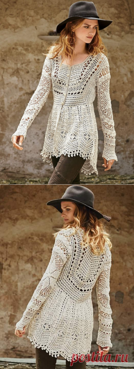 АЖУРНЫЕ КАРДИГАНЫ В ЭТНИЧЕСКОМ СТИЛЕ