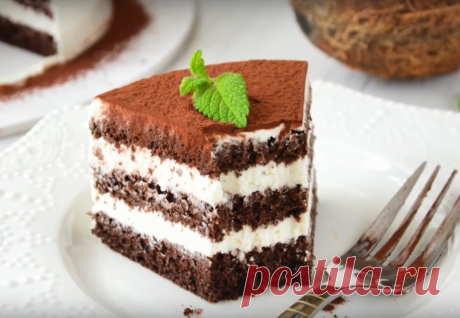 Низкоуглеводный шоколадно-кокосовый торт