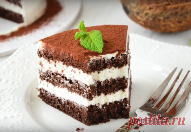 Низкоуглеводный шоколадно-кокосовый торт