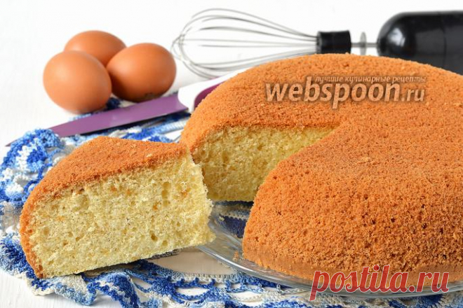 Ванильный бисквит на кипятке в мультиварке рецепт с фото на Webspoon.ru