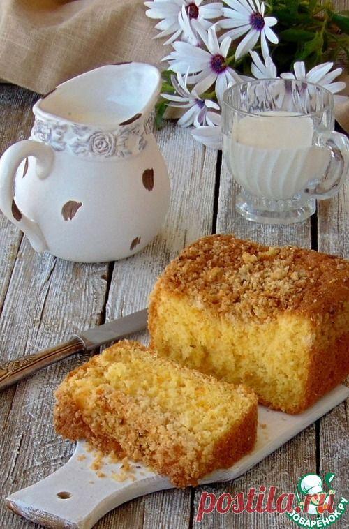 Кокосово-цитрусовый кекс со штрейзелем - кулинарный рецепт