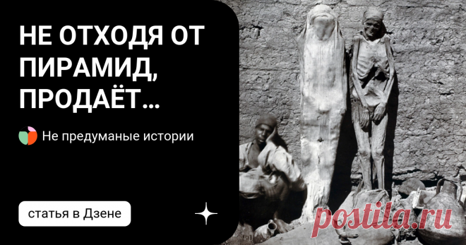 НЕ ОТХОДЯ ОТ ПИРАМИД, ПРОДАЁТ МУМИИ, КОТОРЫМИ МОГУТ ЗАИНТЕРЕСОВАТЬСЯ ЦЕНИТЕЛИ ДРЕВНОСТИ. Картинка выглядит жутковато, но на самом деле в ней нет ничего страшного, кроме социальных и морально-правовых нарушений. В двух шагах от пирамид этот торговец продает мумии, представляющие интерес для экспертов по древностям. Эта фотография была сделана в 1865 году, задолго до того, как грабеж гробниц стал популярным видом искусства в Египте. Сохранились тексты тысячелетней давности -...