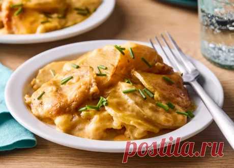Запеченный картофель с сыром в мультиварке