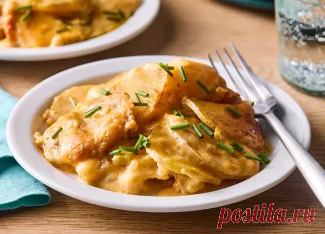 Запеченный картофель с сыром в мультиварке