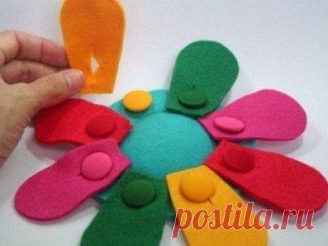 Развивающие игрушки из фетра: книжки, игры, коврики
