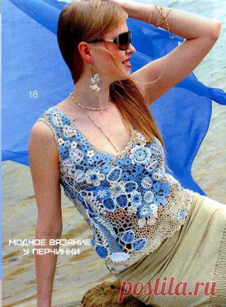модели ирландского кружева - Модное вязание