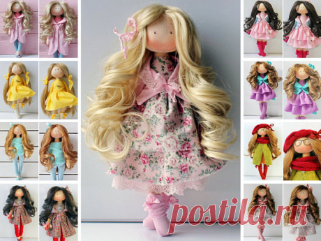 Handmade doll Interior doll Art doll Textile doll Rag doll Tilda doll Fabric doll Muñecas Pink doll Birthday doll Cloth doll by Olesya N Handmade doll Interior doll Art doll Textile doll Rag doll Tilda doll Fabric doll Muñecas Pink doll Birthday doll Cloth doll by Olesya N __________________________________________________________________________________________   Hello, dear visitors!  This is handmade textile doll created by Master Olesya N. (Russia). All dolls stated on...