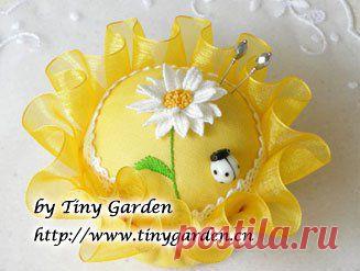 Игольница с ромашкой своими руками..