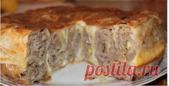 Вкусный мясной пирог на скорую руку Ваша семья будет в восторге – обязательно попробуйте!