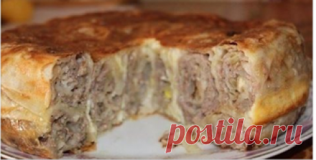 Вкусный мясной пирог на скорую руку Ваша семья будет в восторге – обязательно попробуйте!