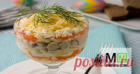 Куриный слоеный салат - кулинарный рецепт. Миллион Меню