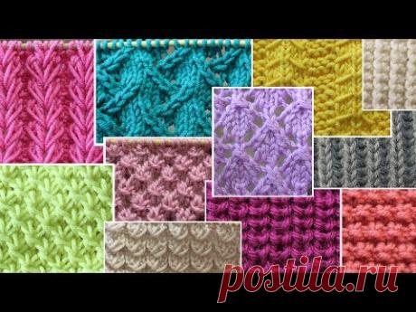 Узоры спицами на нашем новом канале «Школа вязания Наша пряжа»