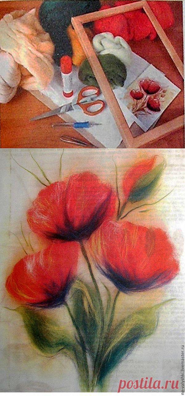 Мастер Класс Живопись шерстью для начинающих. - Ярмарка Мастеров - ручная работа, handmade