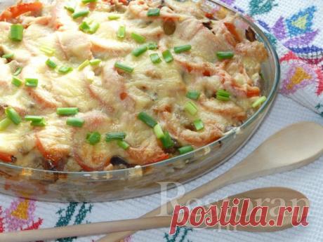 Запечённый картофель со свининой и белыми грибами - получилась, уммм,.. вкуснятина!