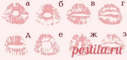 Оттиск губ в момент поцелуя - Тесты с поцелуями - Всё о поцелуях - Сайт о Поцелуе