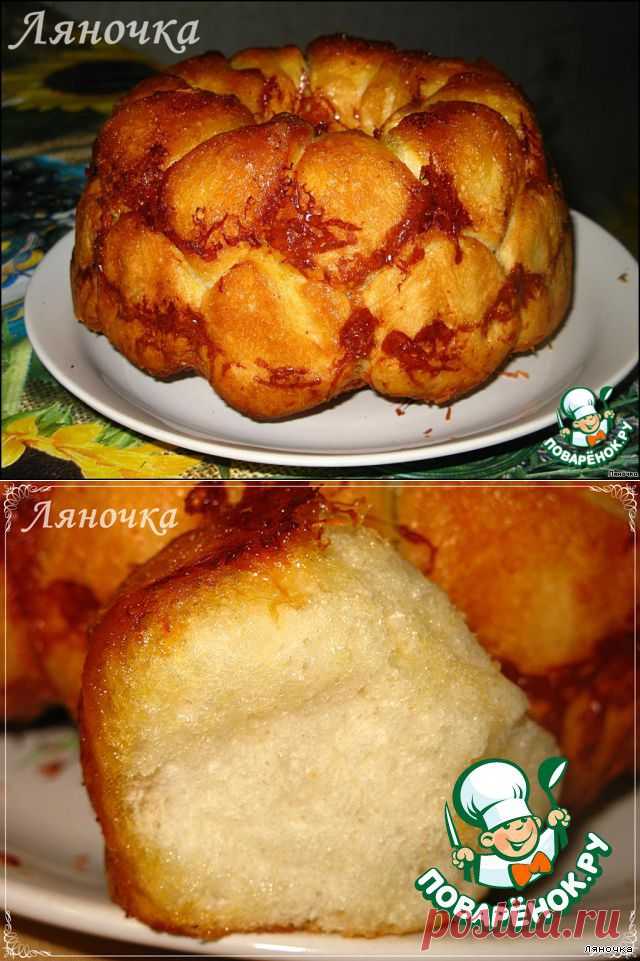 "Обезьяний" хлеб с сыром и чесноком.
