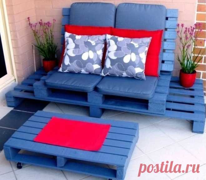 Дачная мебель из паллет — Сделай сам, идеи для творчества - DIY Ideas