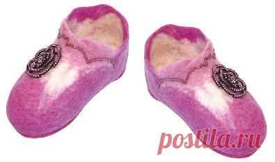 Валяние тапочек